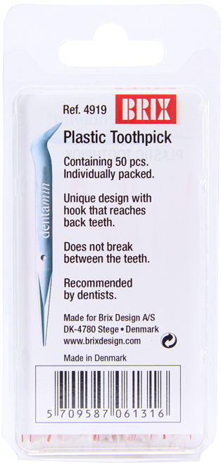 BRIX Dentamin 歯楊枝 シングルパック (50本入り)